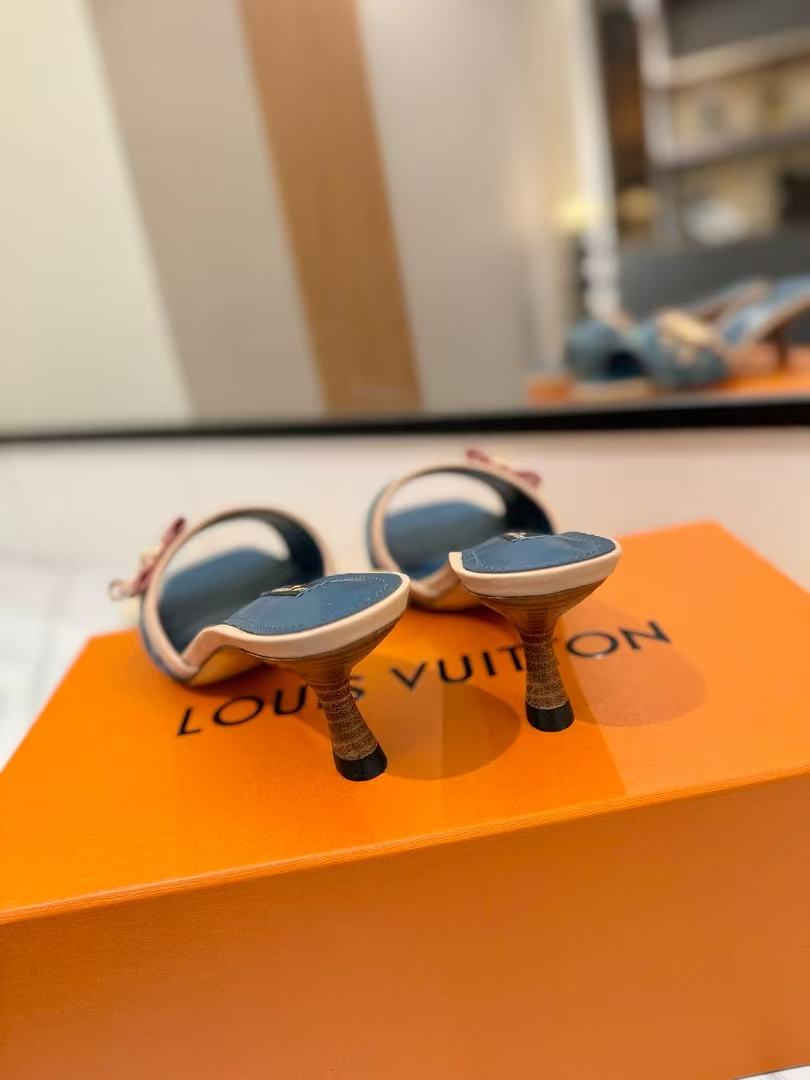 Louis Vuitton presbytery/denim sandals