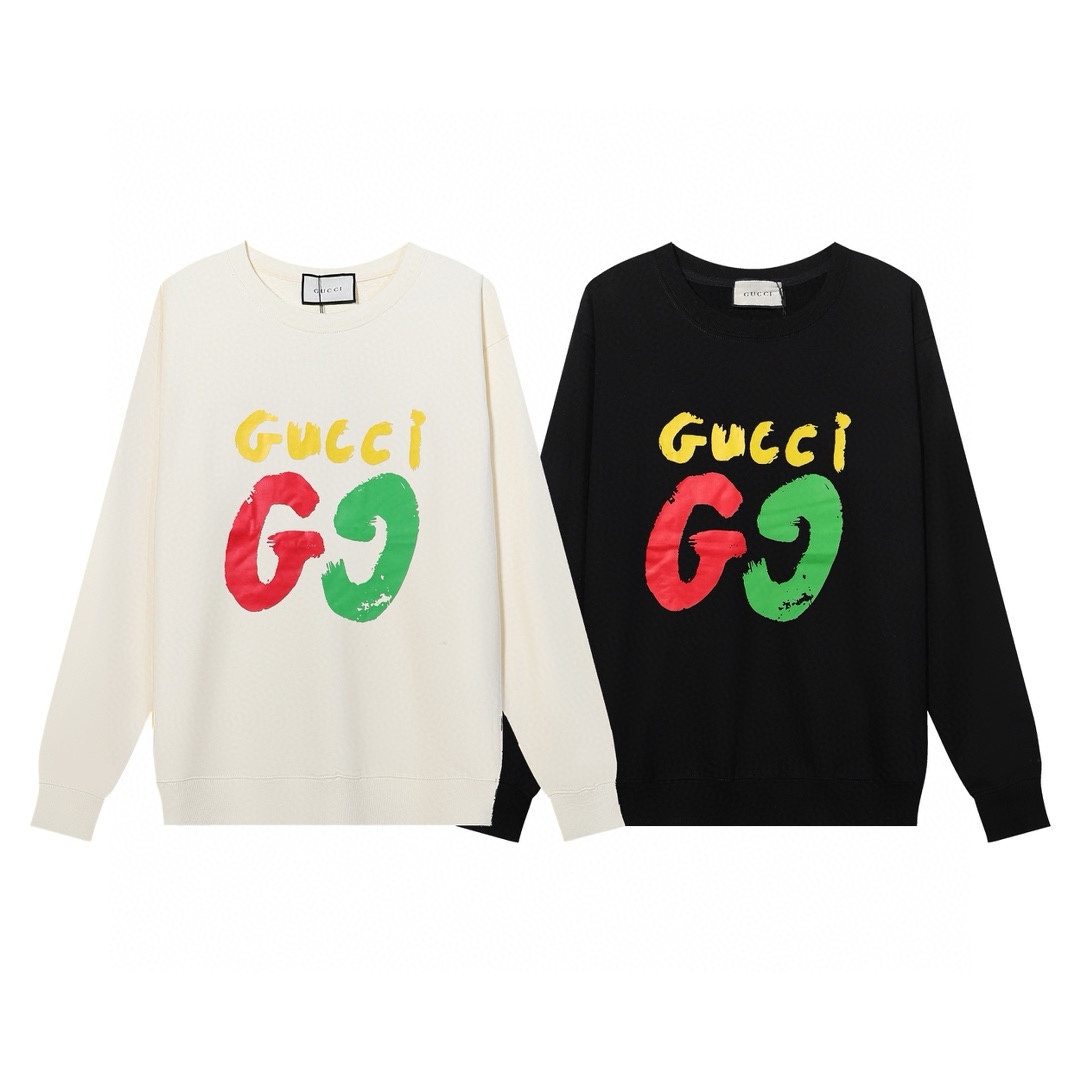 Replica GUCCI printed crew-neck hoodie