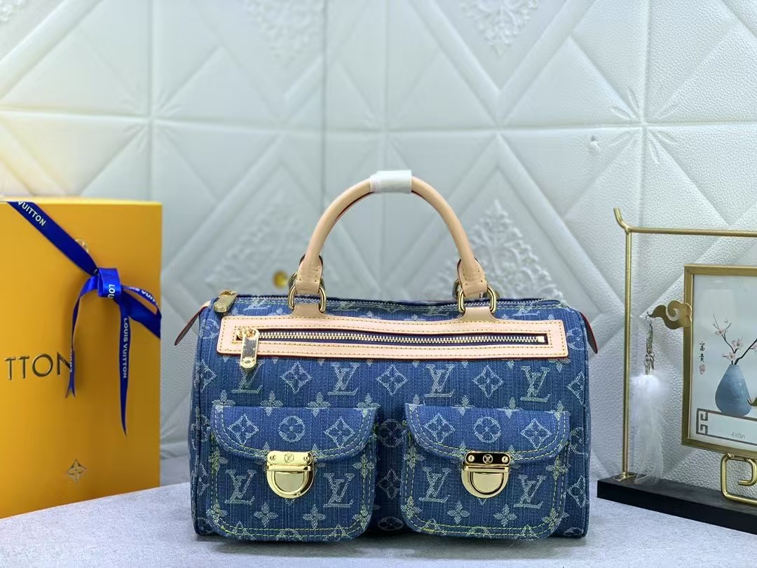 LV vintage Denim handBag