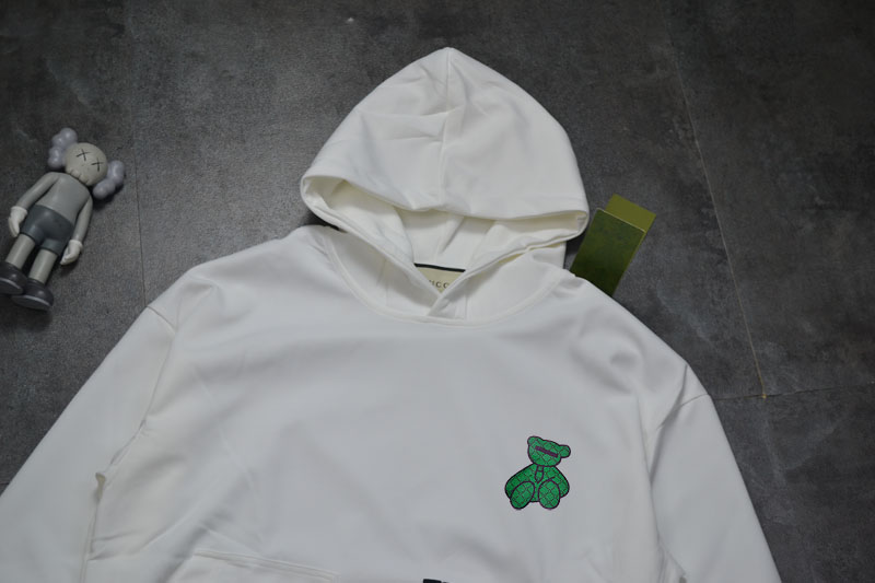 Replica GUCC Bear logo hoodie