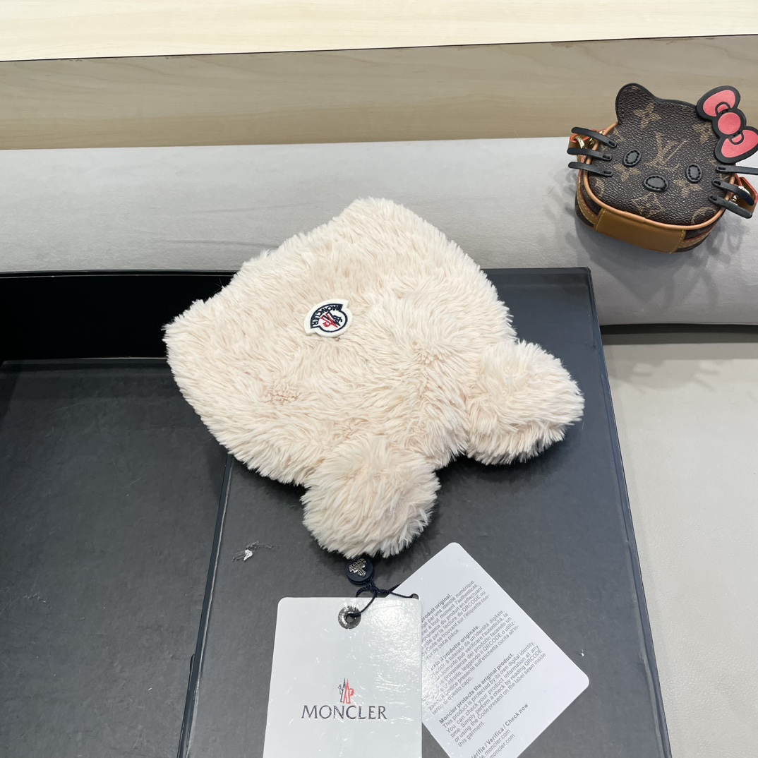 Moncler Little Bear Ears Plush Hat
