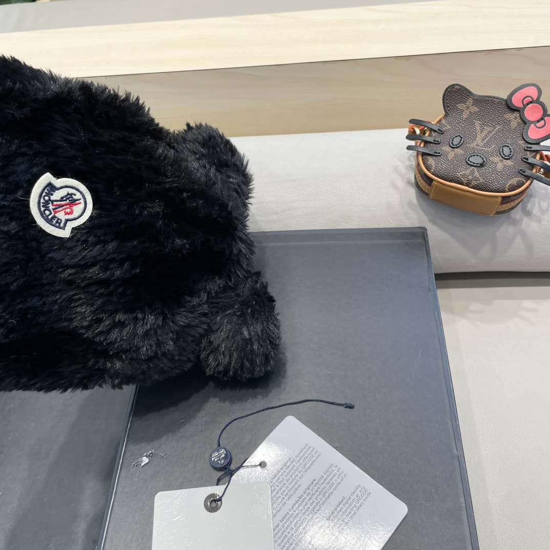 Moncler Little Bear Ears Plush Hat
