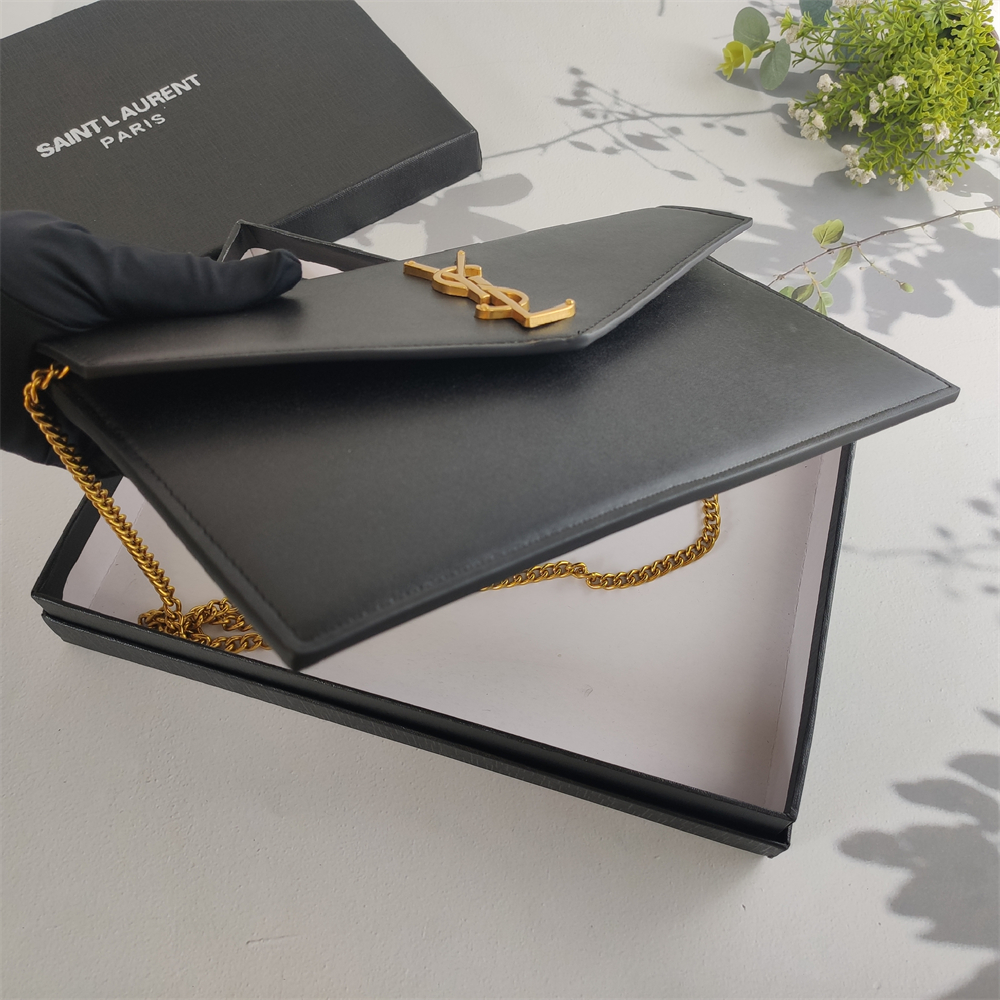 Replica YSL Grain de Poudre Uptown Chain Wallet