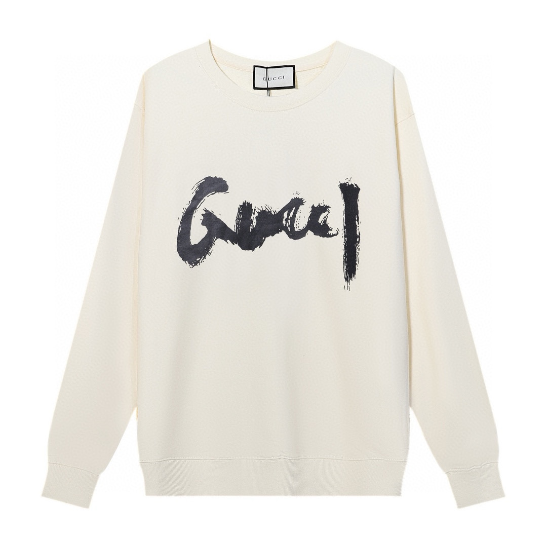 Replica GUCCI printed crew-neck hoodie