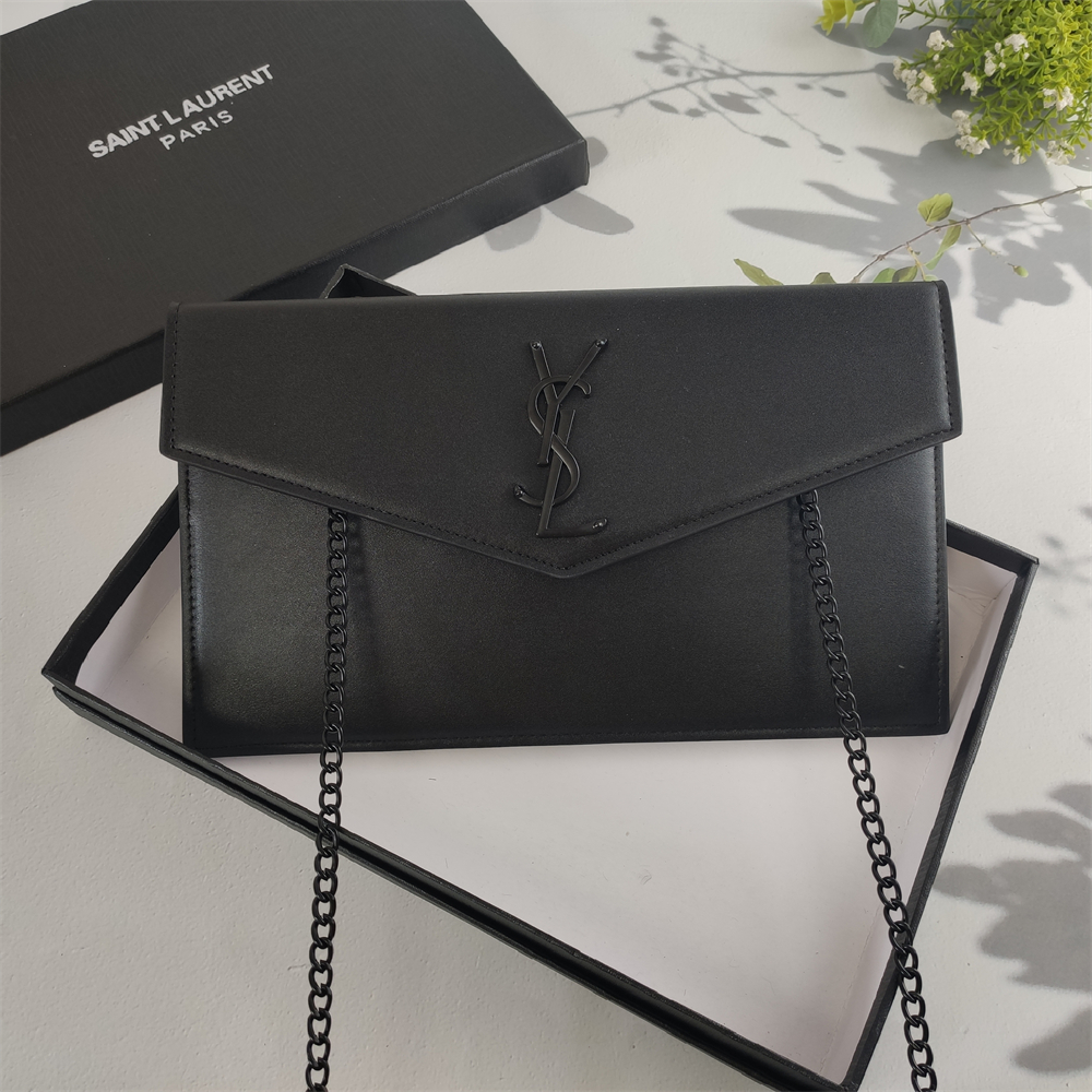 Replica YSL Grain de Poudre Uptown Chain Wallet