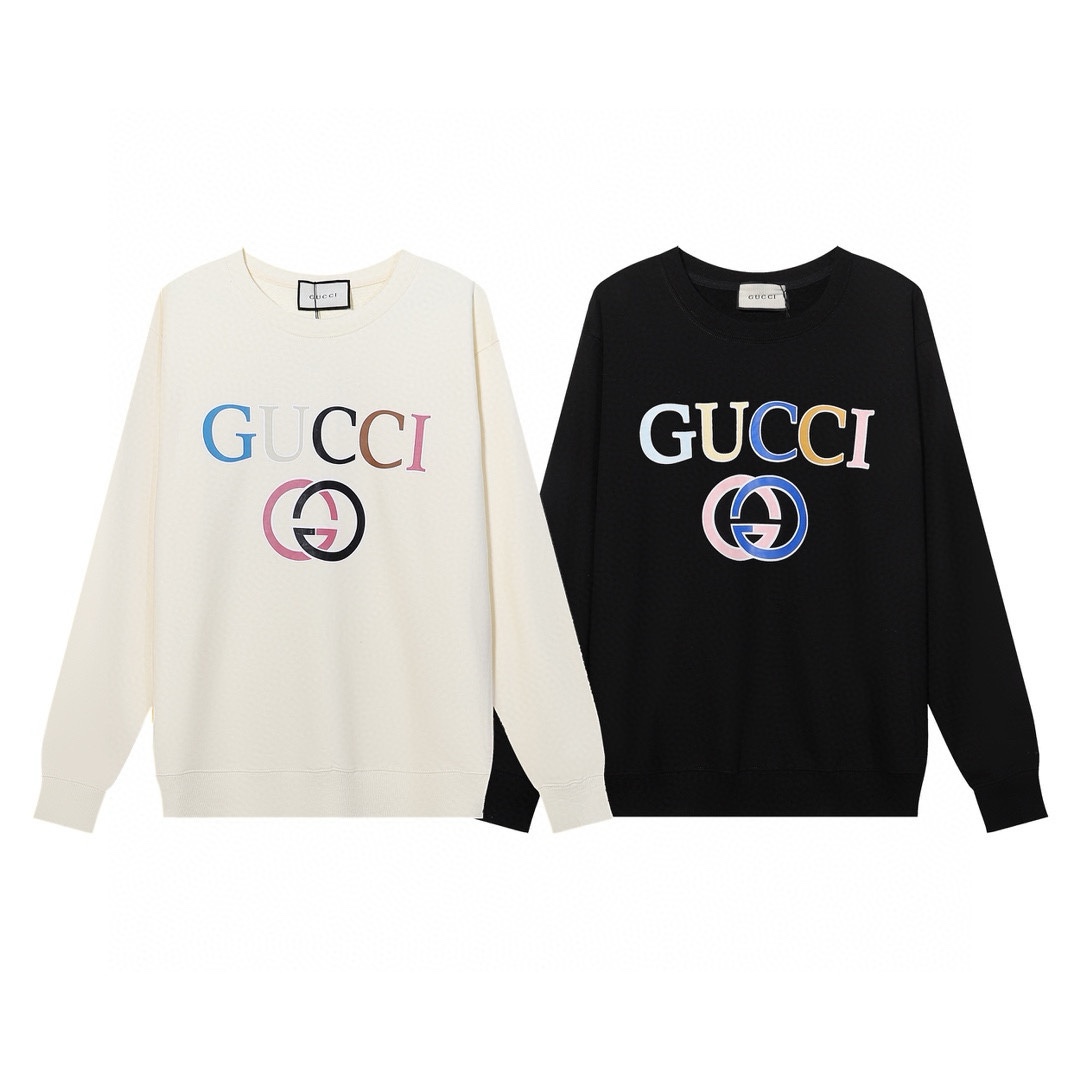 Replica GUCCI printed crew-neck hoodie
