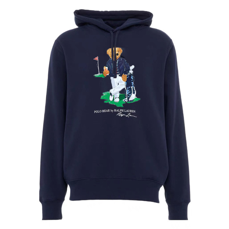 24 year Polo Bear hooded Ralph Lauren bear pullover hooded fleece sweatshirt