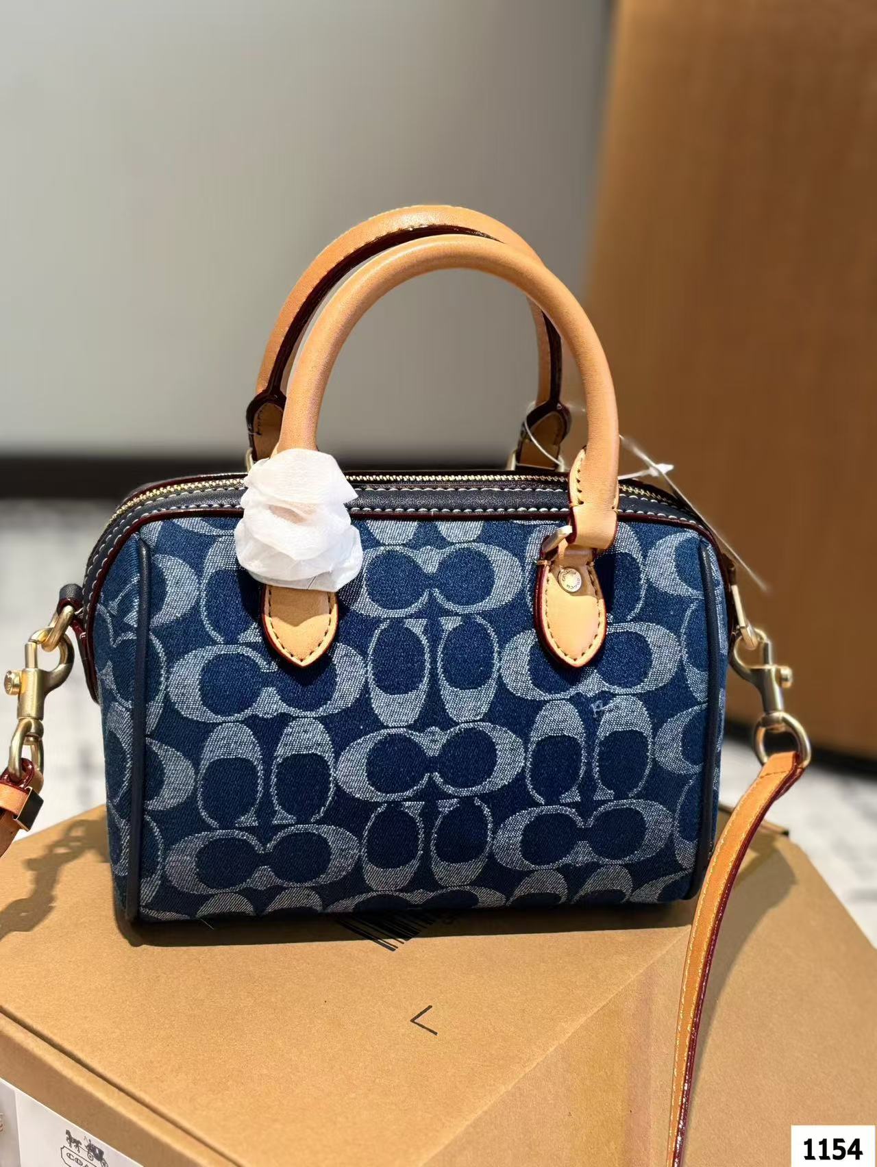 Coach Denim Pillow Bag