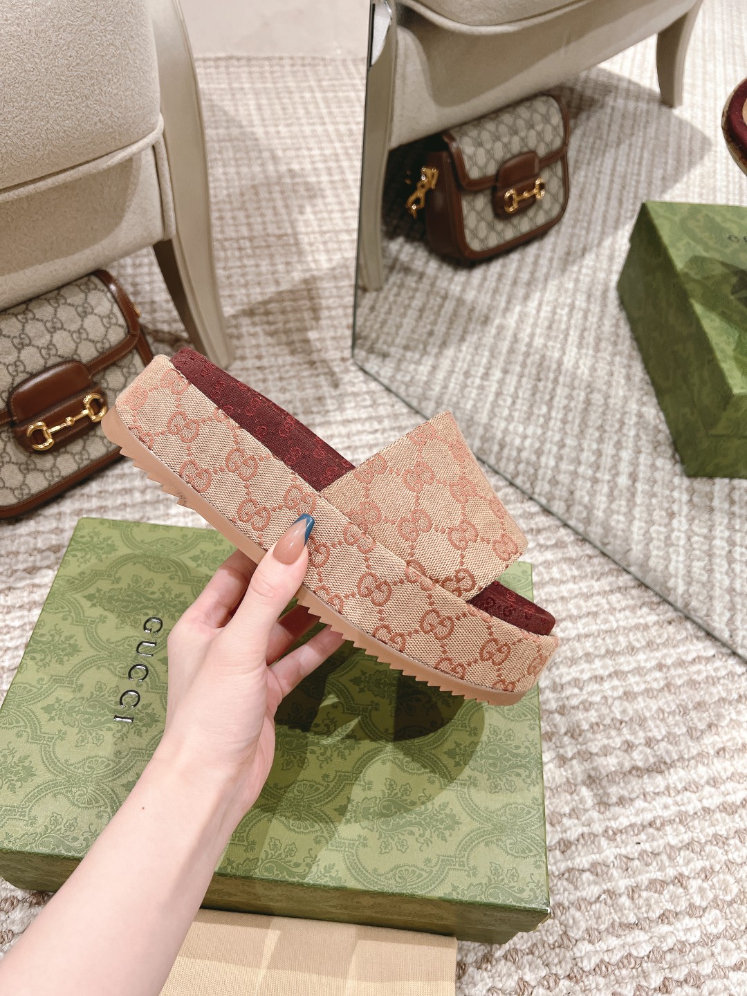 Gucci slipper 6 centimeters high