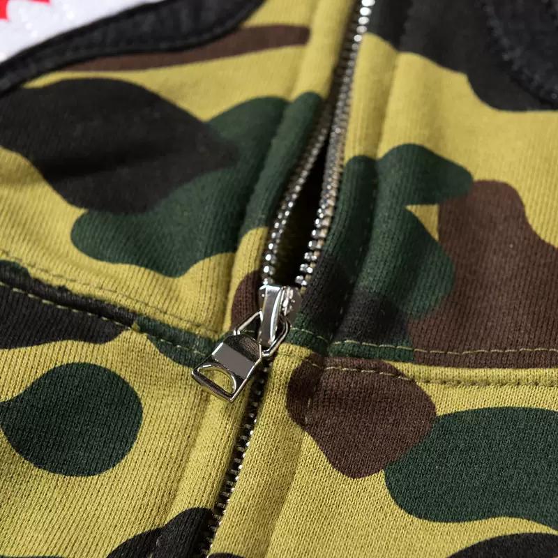 Bape shark camouflage jacket sweatshirt