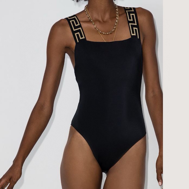 Versace one piece swimsuit.