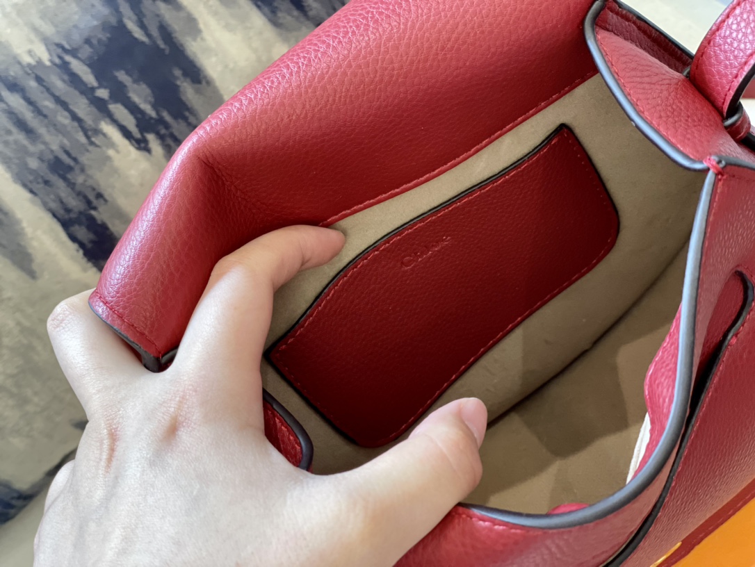 Replica CHLOE'   MARCIE Marcie Small leather shoulder bag with logo engraving