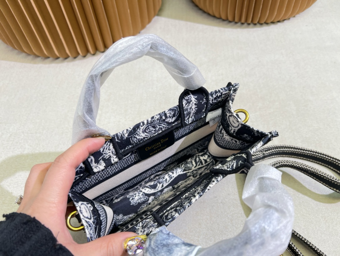Replica DIOR Book Tote Oblique Canvas Mini Bag