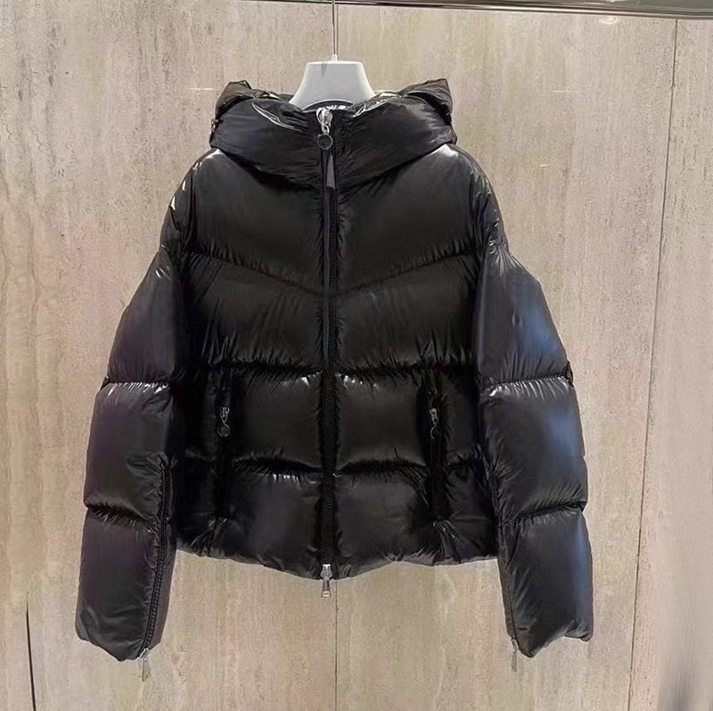 Moncler Black Short stylish letter down jacket