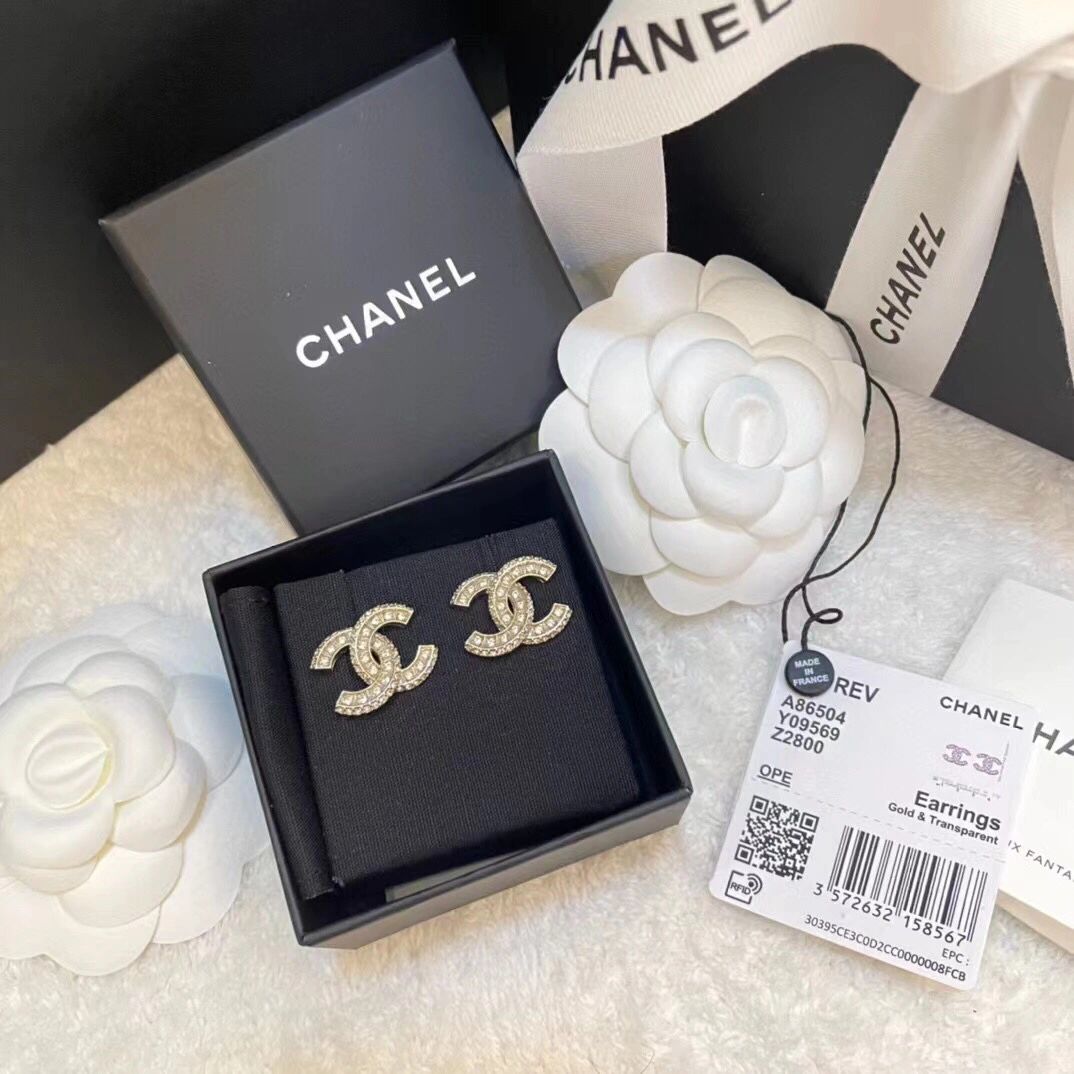 Chanel Rhinestone earrings