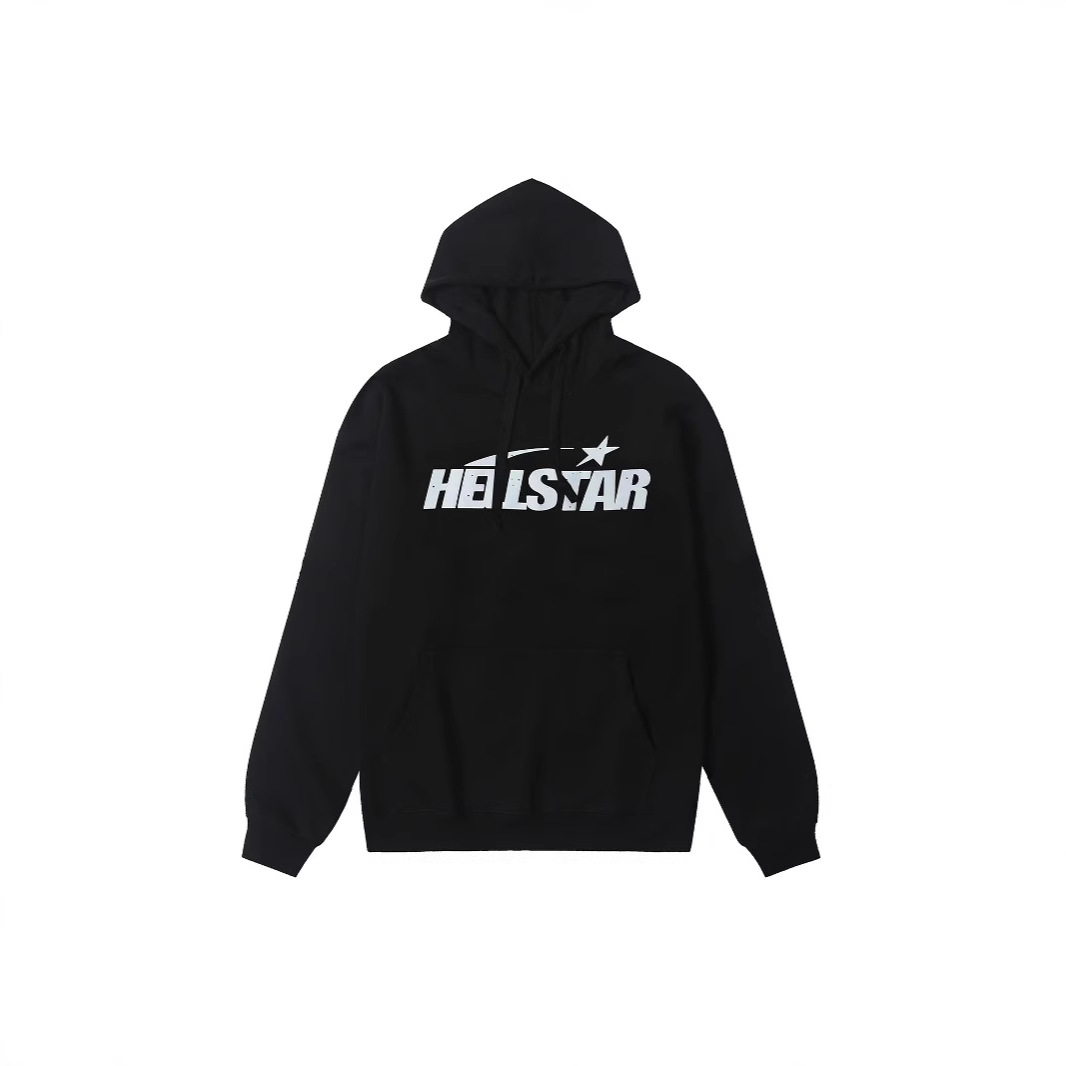 Hellstar monogram print hoodie for men and women