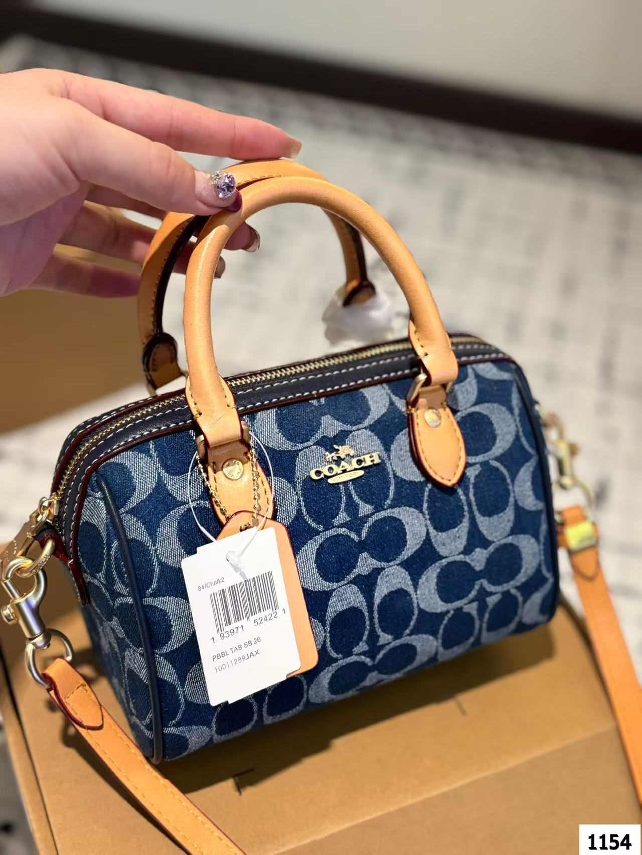 Coach Denim Pillow Bag