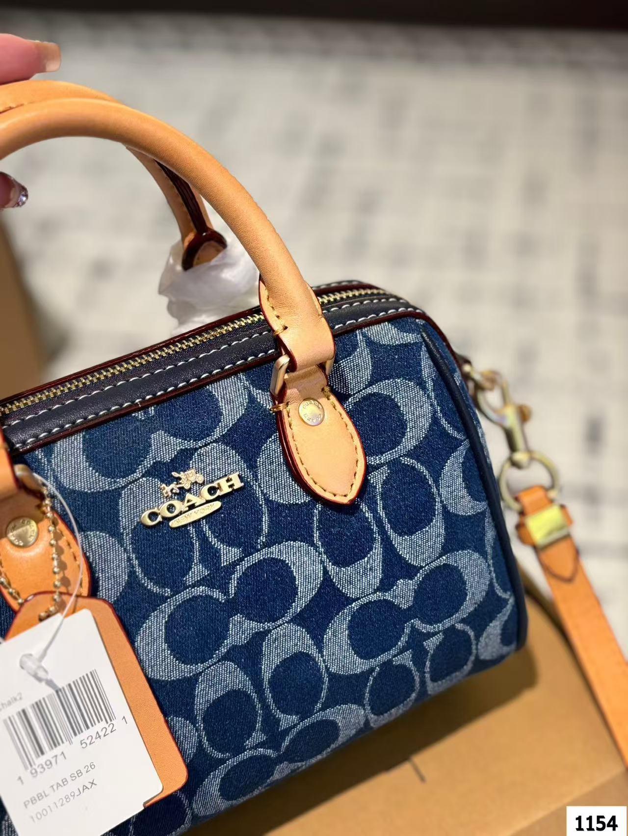 Coach Denim Pillow Bag