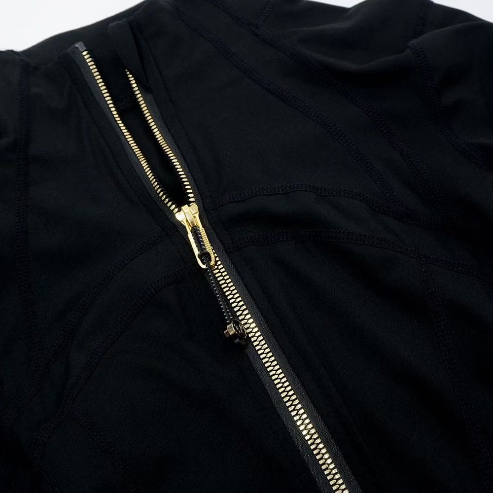 Lululemon gold zipper yoga wear