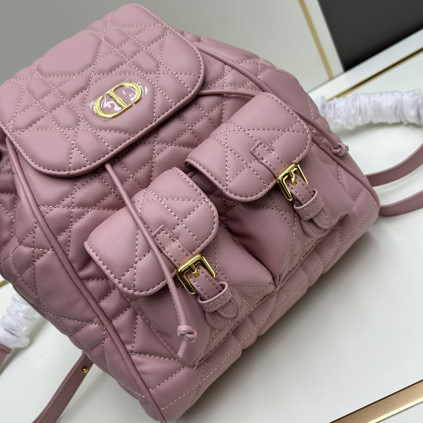 Dior caro shoulder backpack