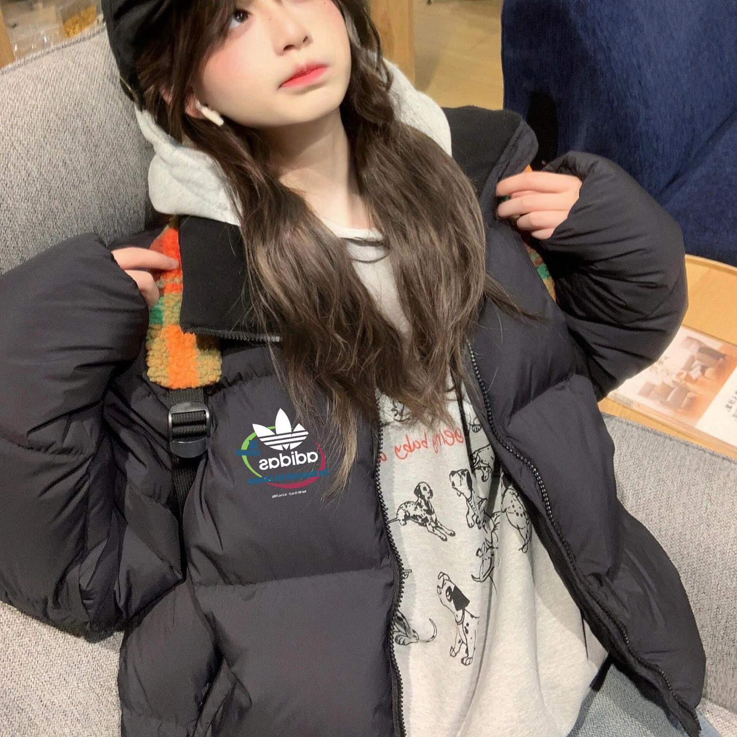 Adidas cotton jacket bread jacket