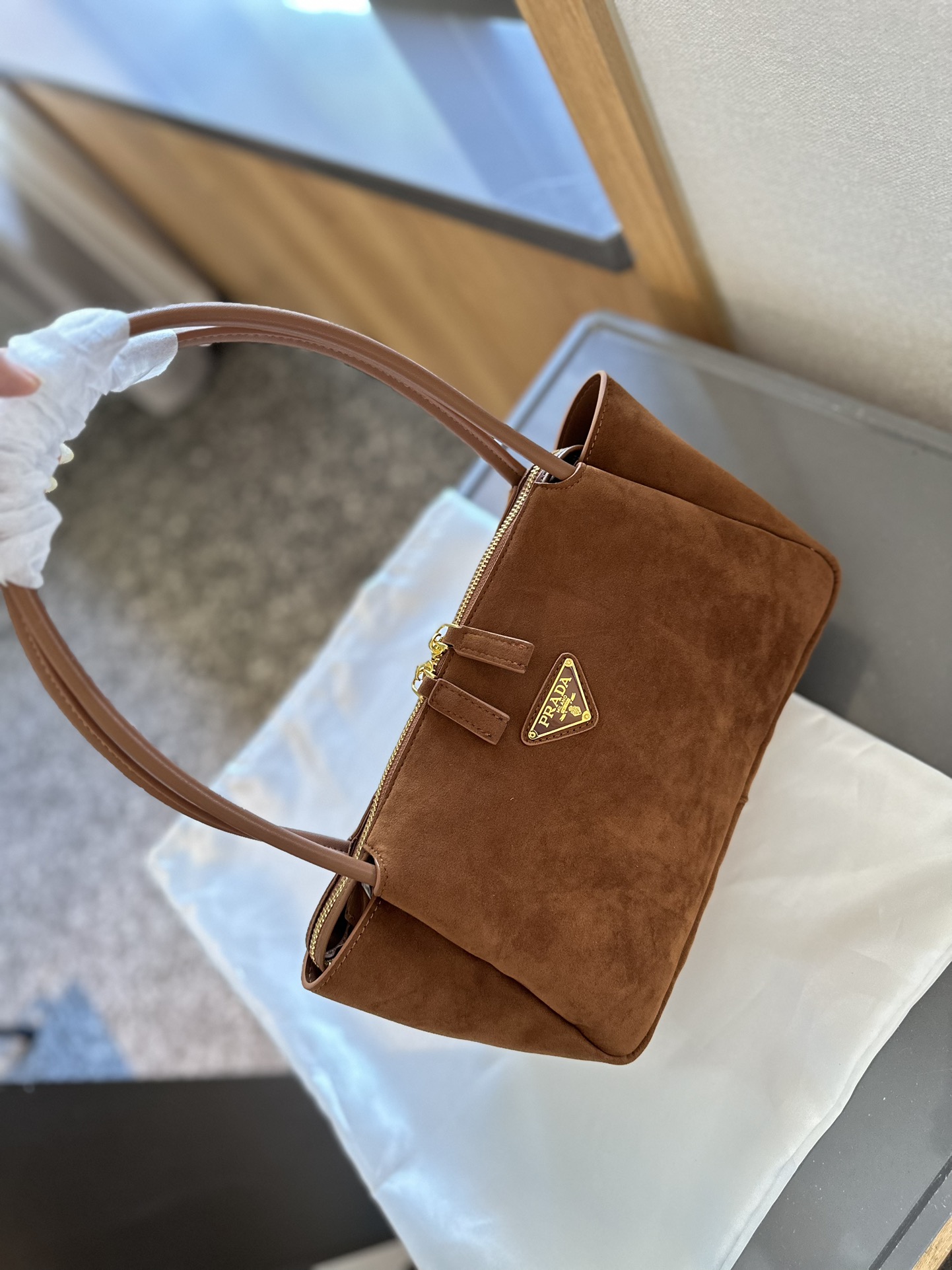 Prada Hobo Tote bag suede