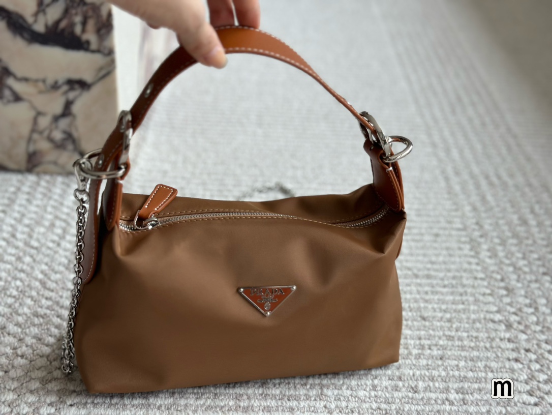 Prada Dumpling Bun chain handbag