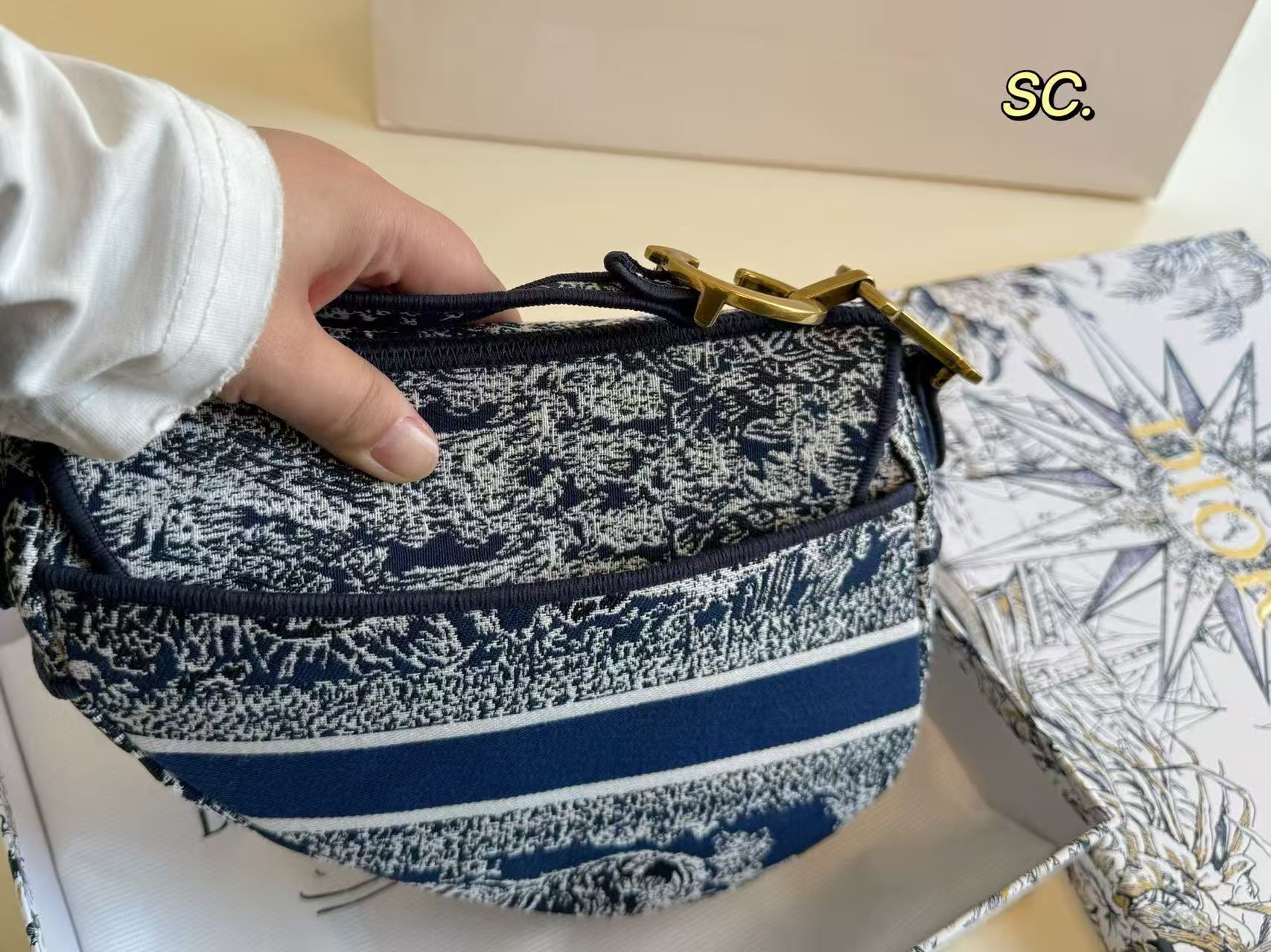 Dior's new embroidered saddle bag