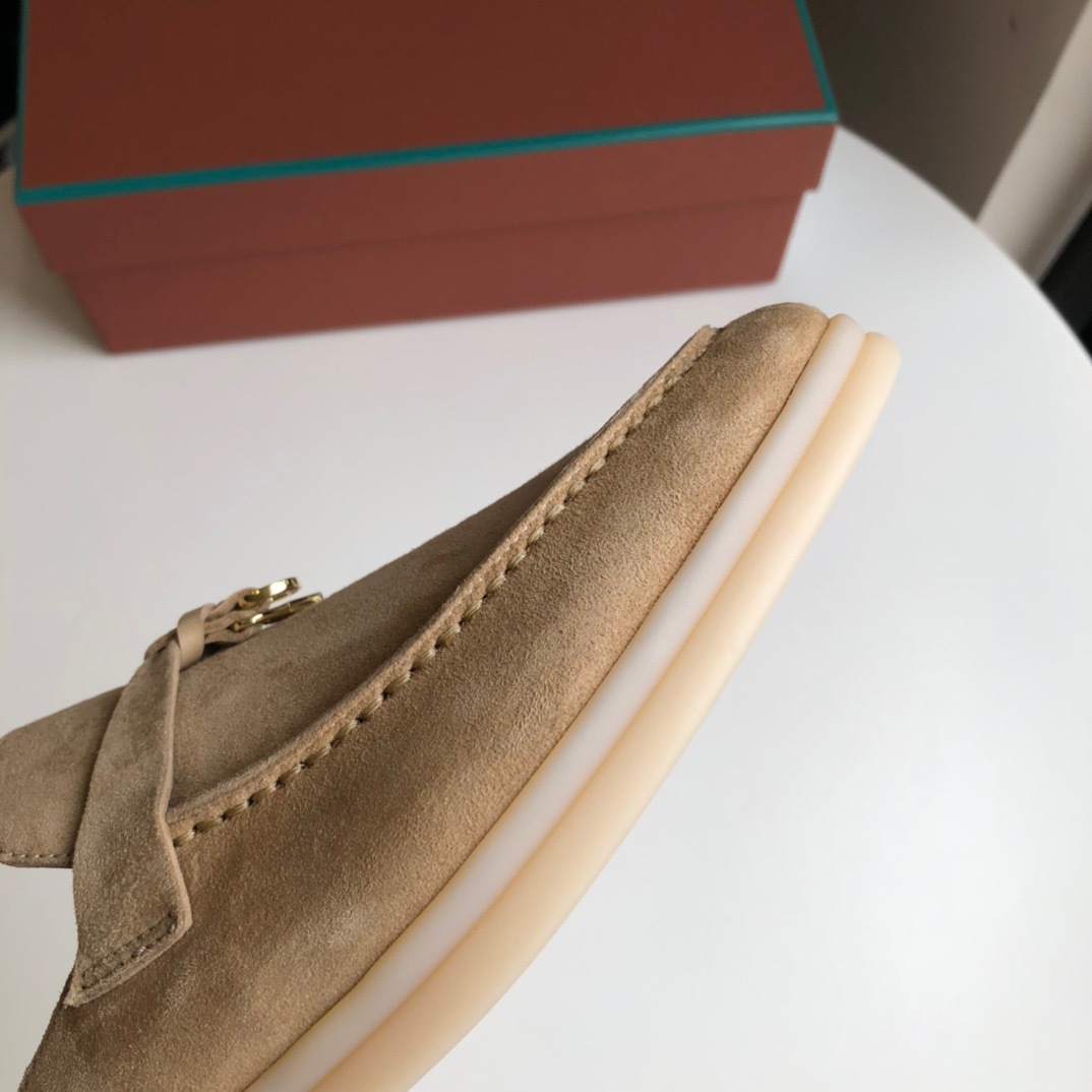 Loro*Piana Women's Slippers LP Leather flat lazy comfortable slip-on Muller sandals