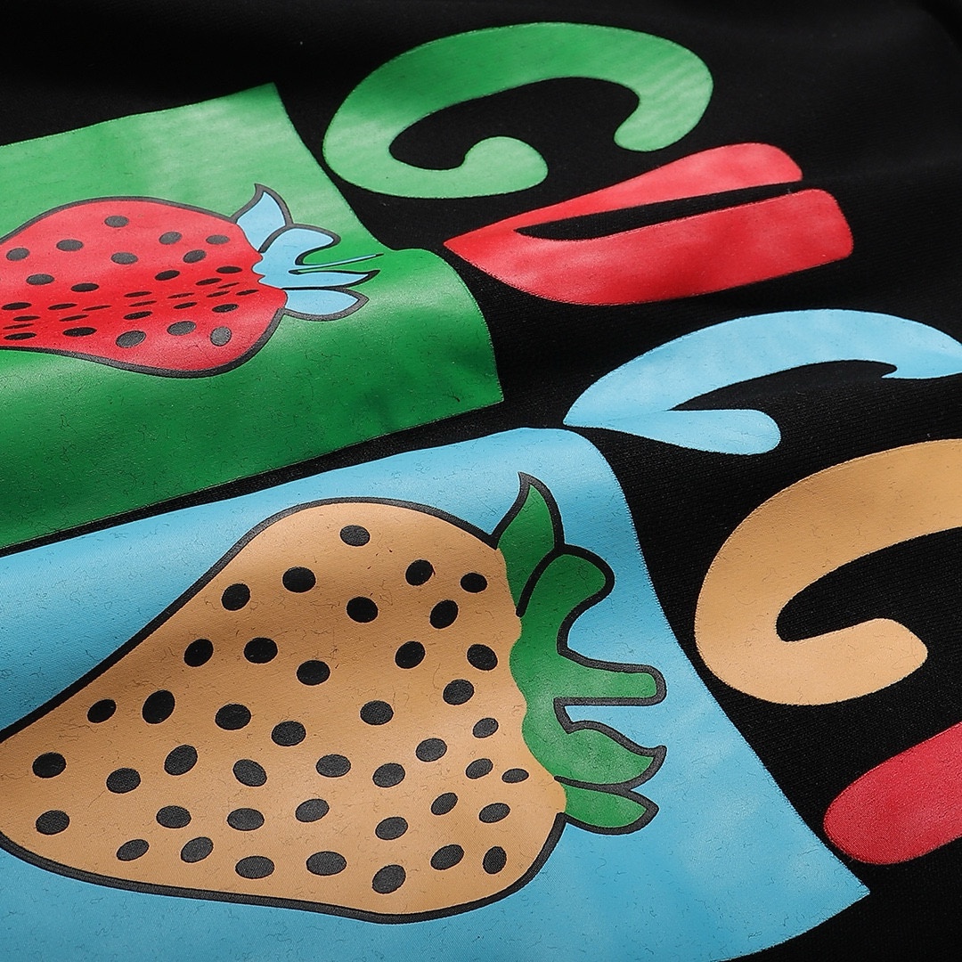 Replica GUCCI printed crew-neck hoodie