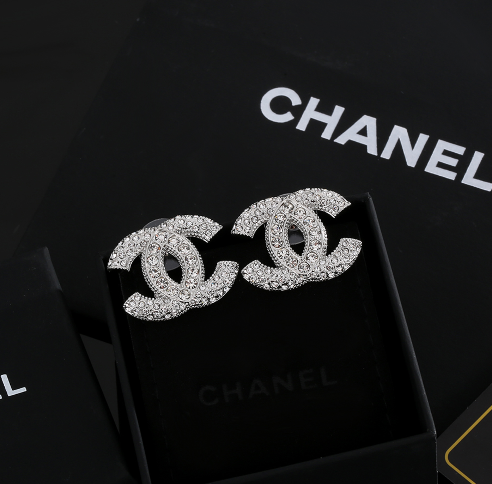 Chanel Rhinestone earrings
