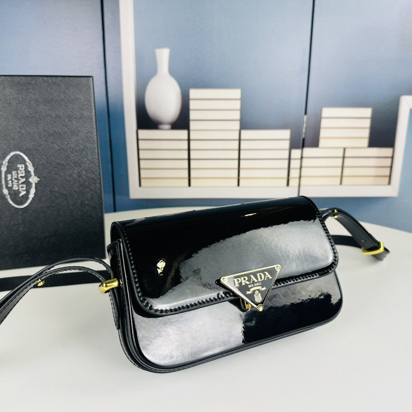 Prada soft calf crossbody bag