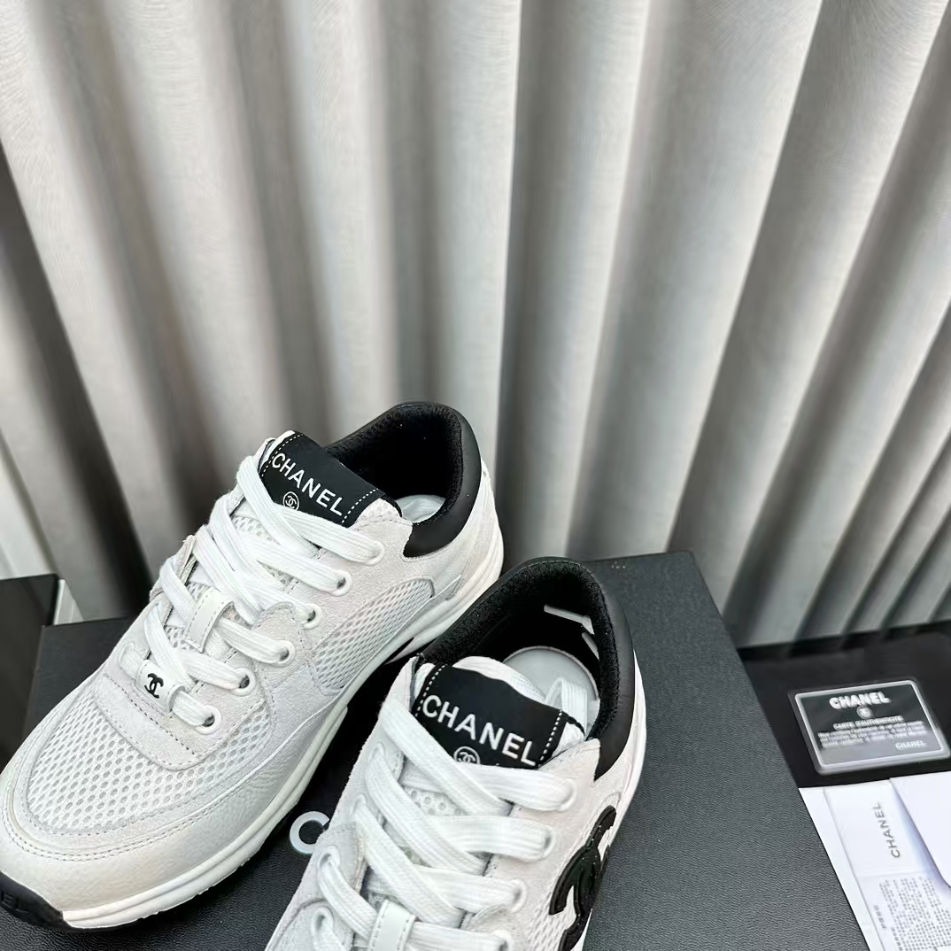 Chanel * SS woolen splicing casual sports shoes
