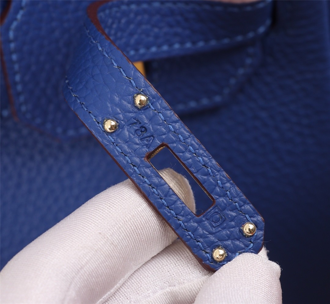 Top Quality Hermes  Epsom Birkin 30 Bleu Electrique Handbag