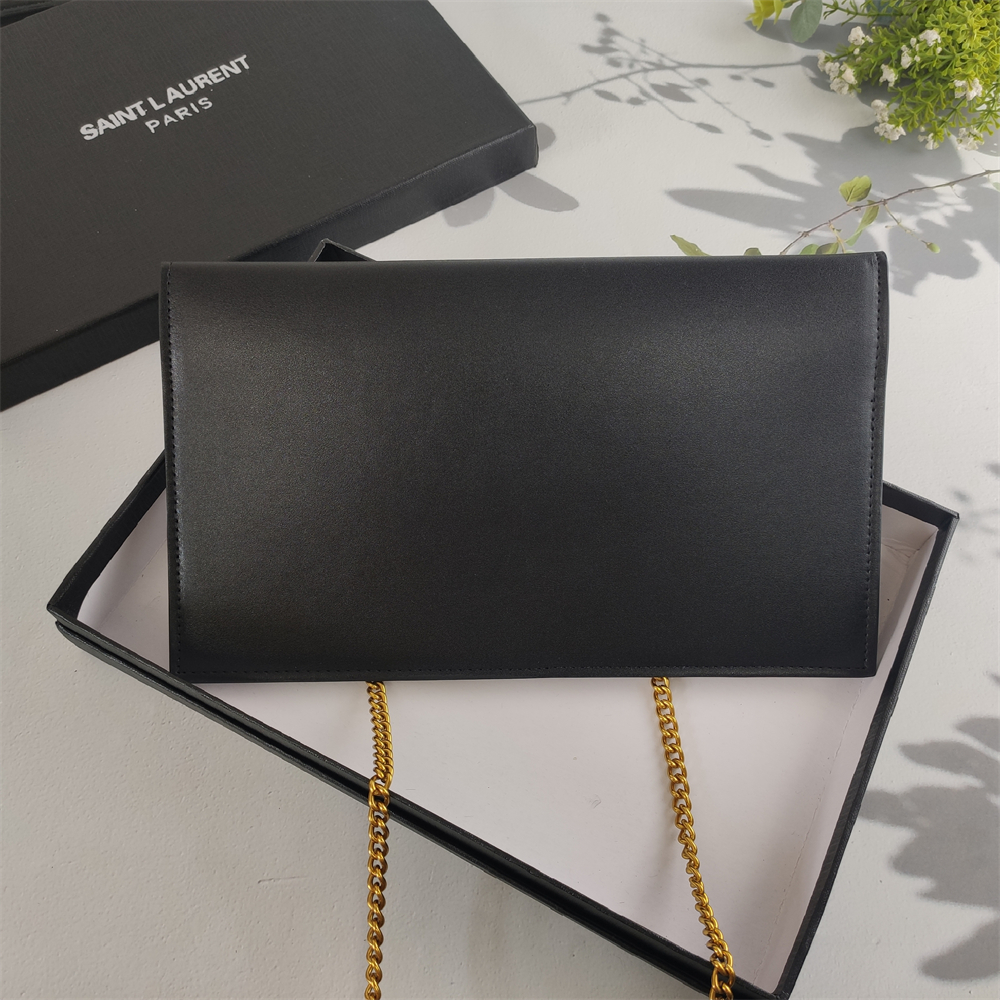 Replica YSL Grain de Poudre Uptown Chain Wallet
