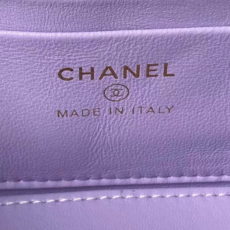Top Quality Chanel Vanity Case Purple Bag