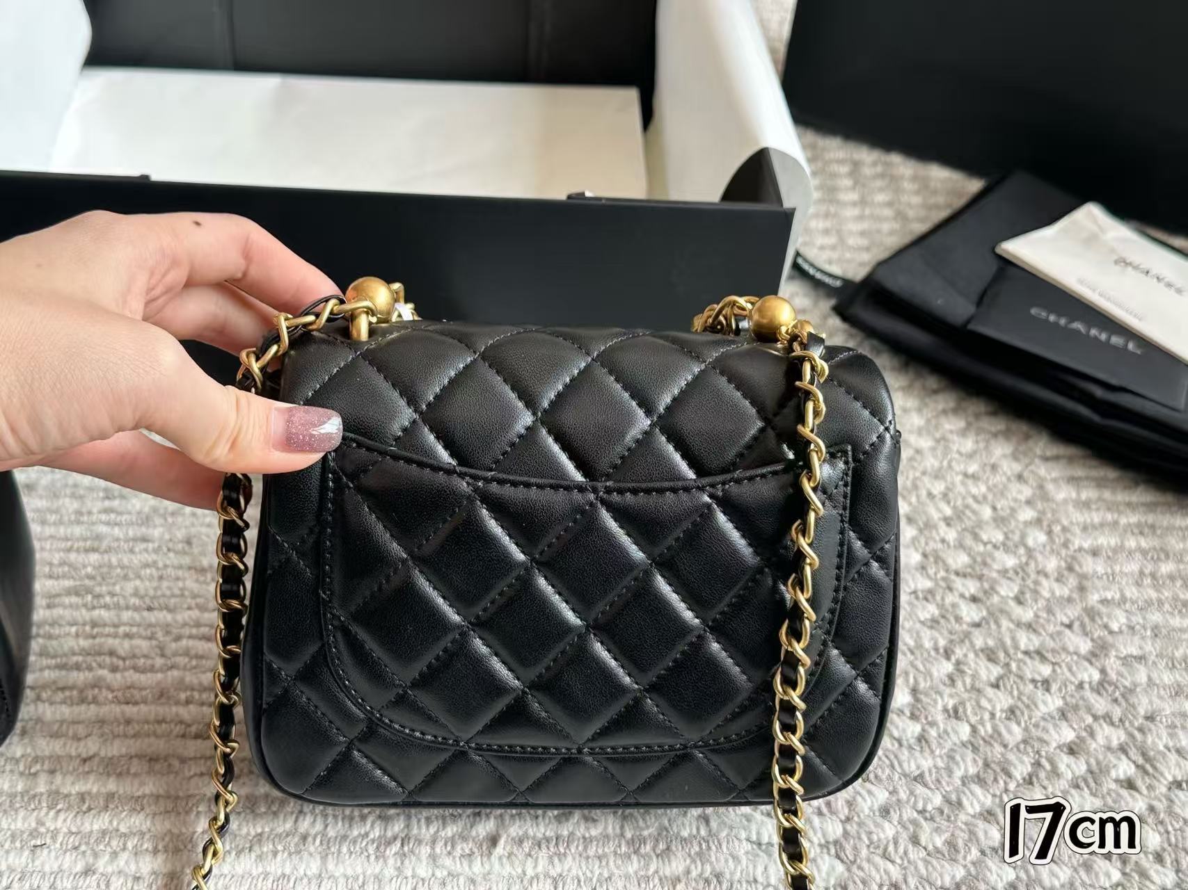 Chanel 24p pearl bag