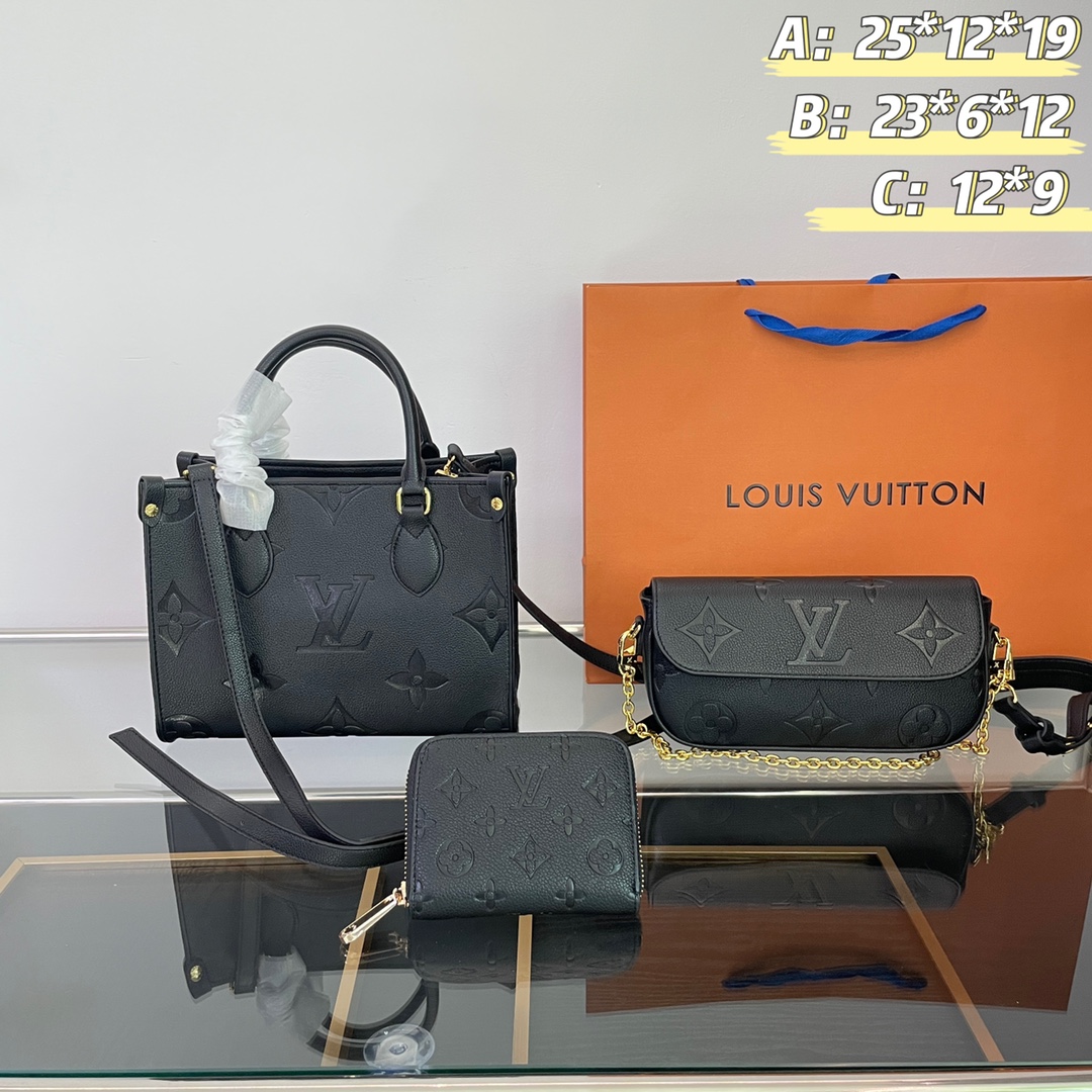 LV three piece combination outfit set