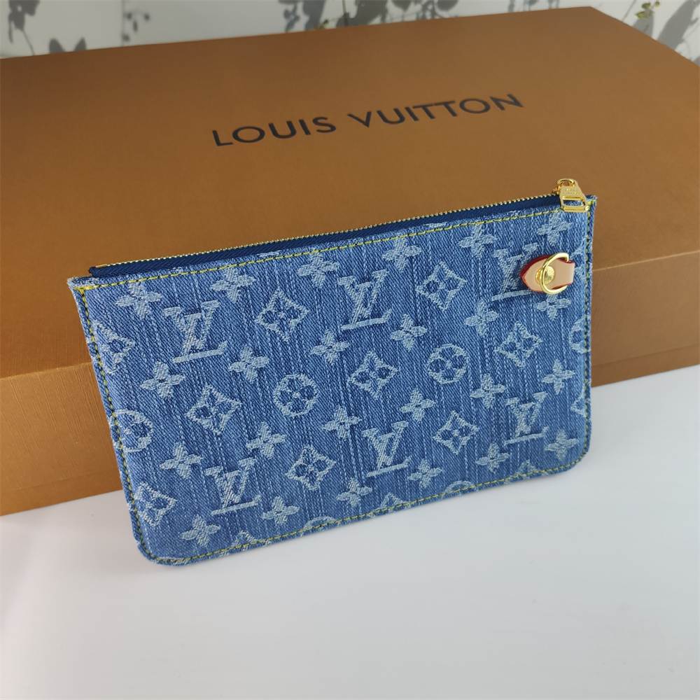 Replica Louis Vuitton denim Canvas Large Neverfull Tote Bag