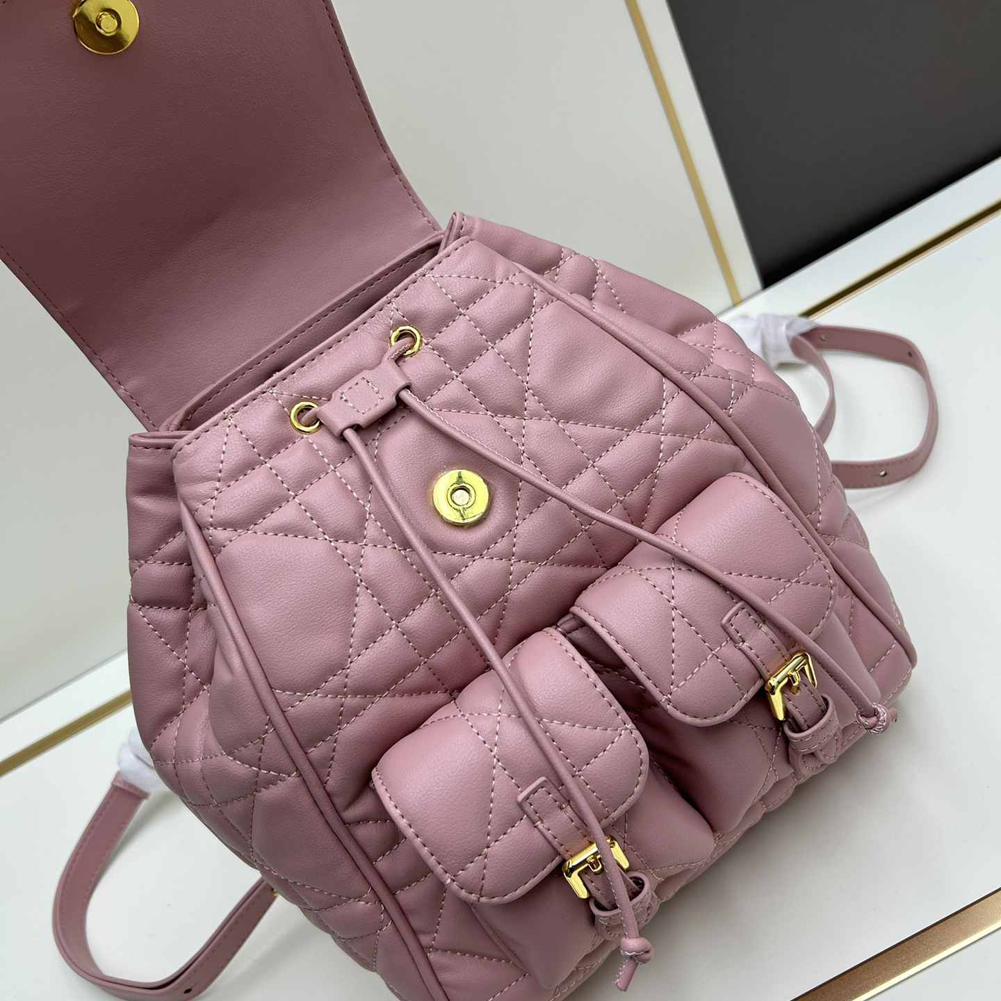 Dior caro shoulder backpack