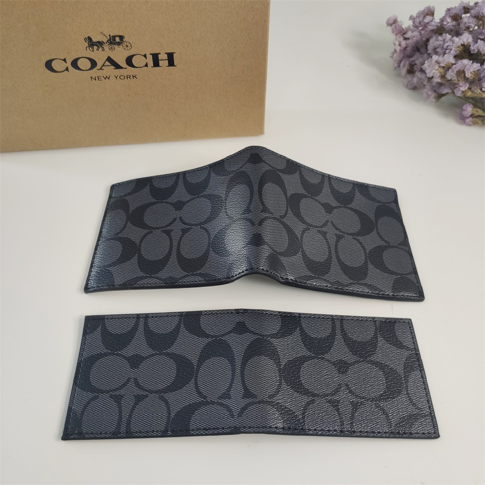Coach 3 In 1 Wallet Men Folding Wallet Purse
