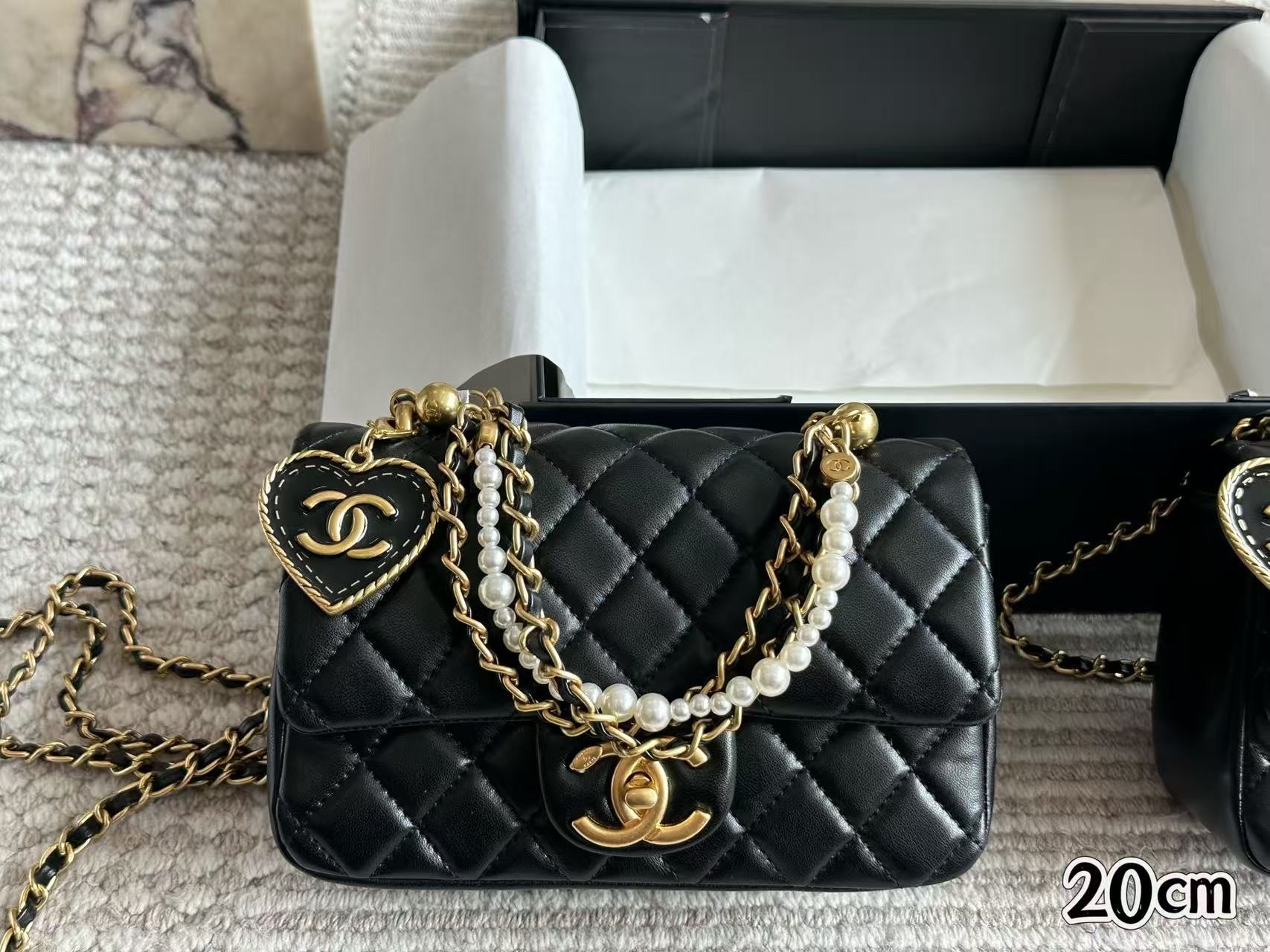 Chanel 24p pearl bag