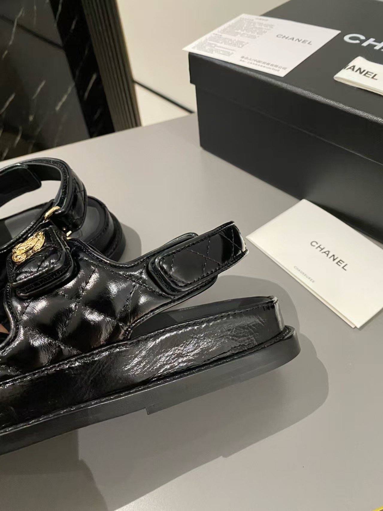 Chanel top version Classic Beach Shoes