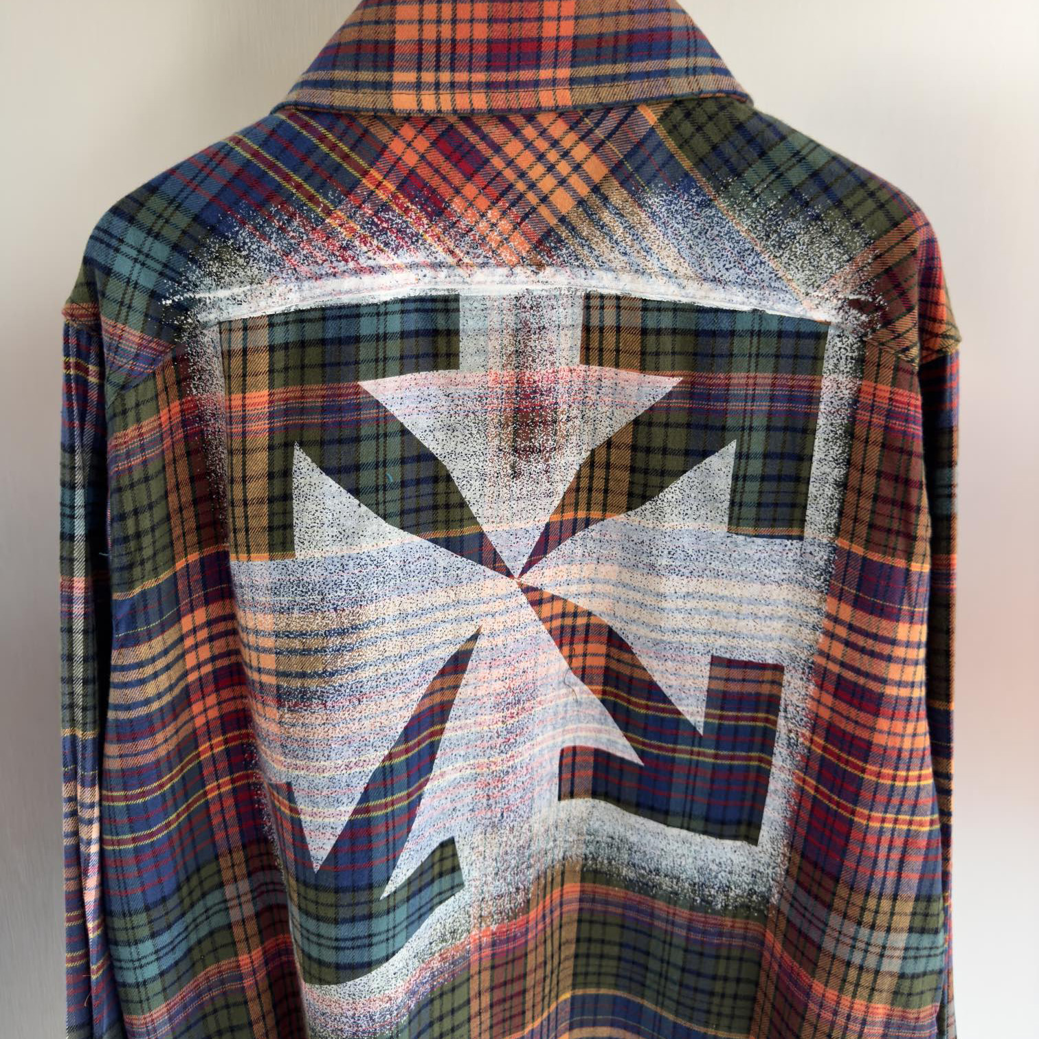 OFF WHITE Rainbow graffiti arrow shirt