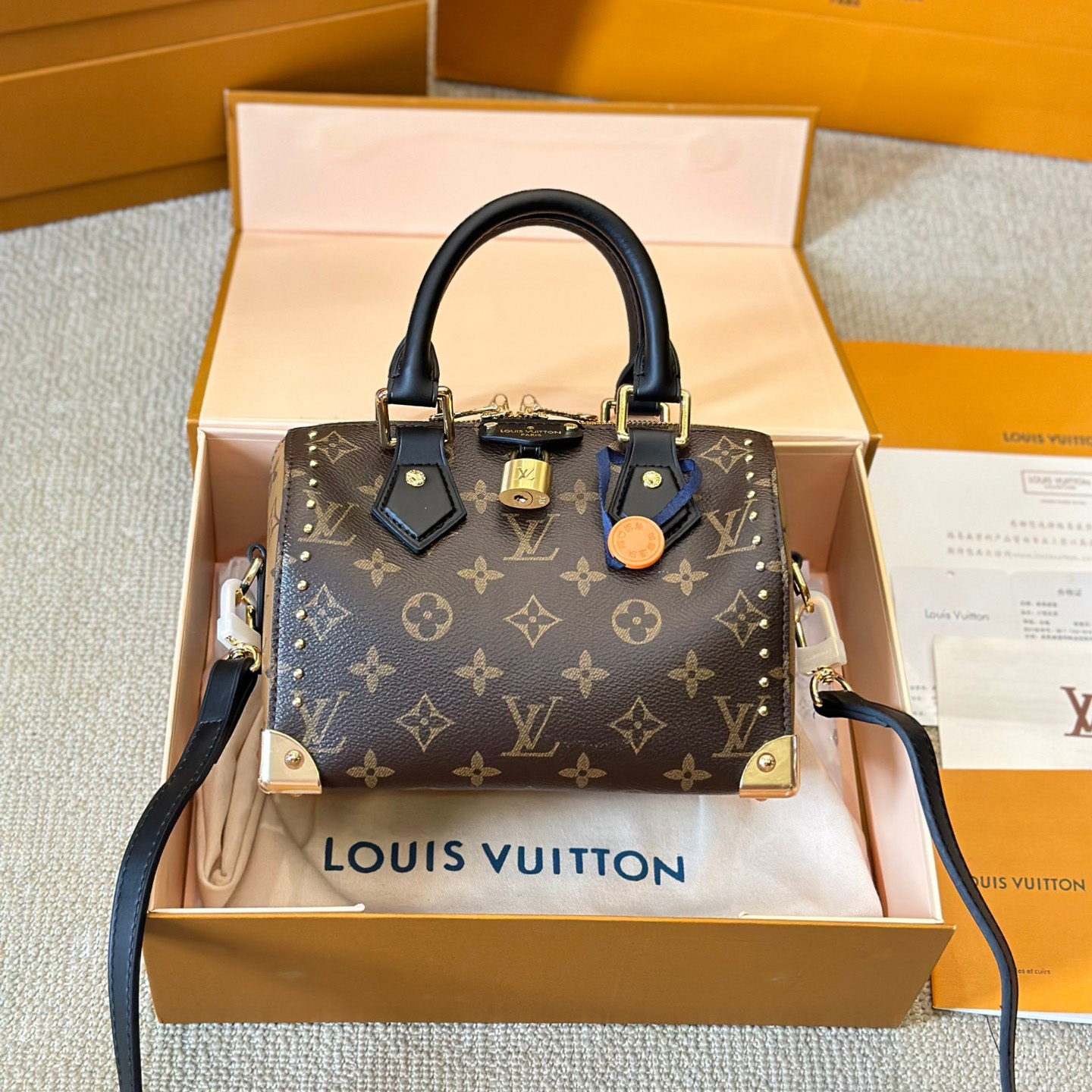 LV speedy crossbody shoulder bag