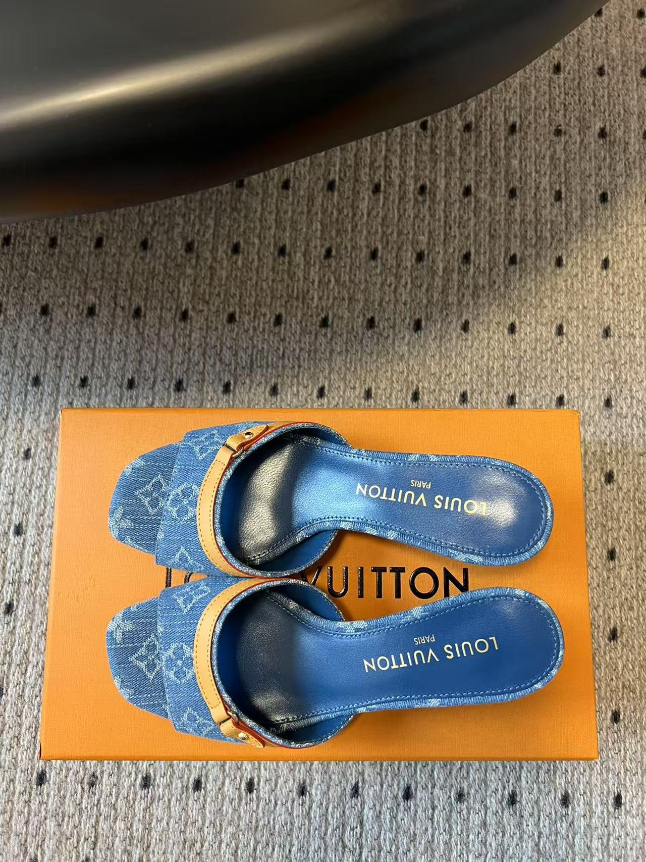 Louis Vuitton denim sandals