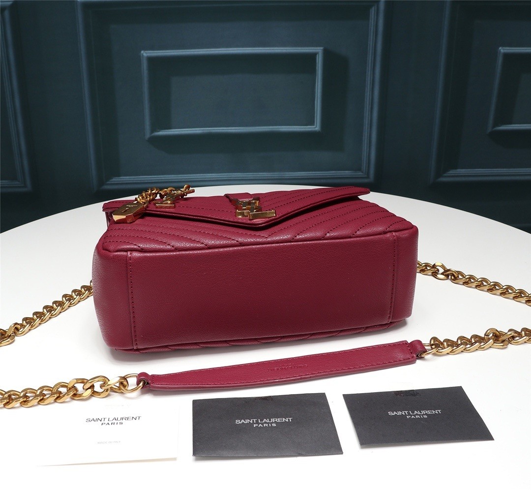 YSL Saint Laurent College medium chain bag