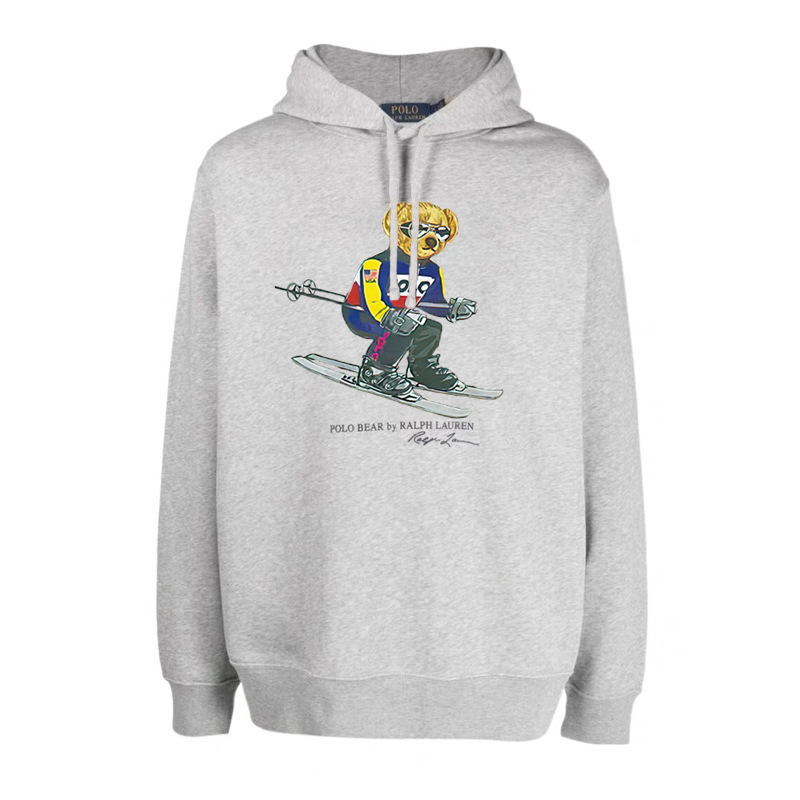 24 year Polo Bear hooded Ralph Lauren bear pullover hooded fleece sweatshirt