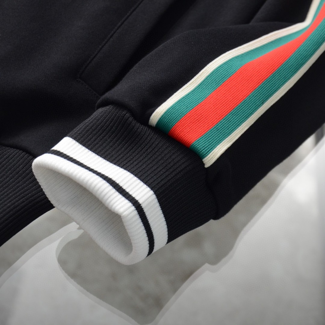 Replica Gucci classic Double GLogo with stand collar coat hoodie