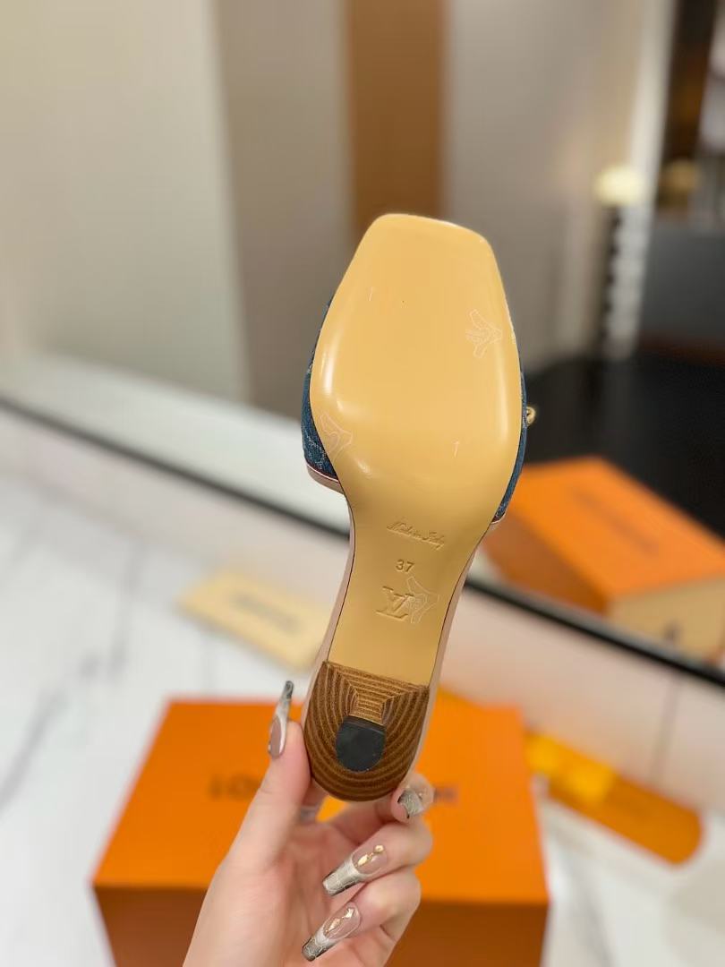 Louis Vuitton presbytery/denim sandals